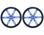 [로봇사이언스몰][Pololu][폴로루] Pololu Wheel 80×10mm Pair - Blue #1433