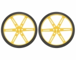 [로봇사이언스몰][Pololu][폴로루] Pololu Wheel 80×10mm Pair - Yellow #1432