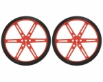 [로봇사이언스몰][Pololu][폴로루] Pololu Wheel 80×10mm Pair - Red #1431