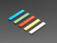 [로봇사이언스몰][Adafruit][에이다프루트] 20-pin 0.1inch Female Headers - Rainbow Color Mix - 5 pack id:4160