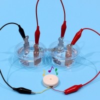 [로봇사이언스몰][과학실험] SA 소금물 액체전지 만들기(멜로디버저, LED)