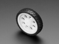 [로봇사이언스몰][Adafruit][에이다프루트] Thin White Wheel for TT DC Gearbox Motors - 65mm Diameter ID:3763