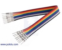 [로봇사이언스몰][Pololu][폴로루] Ribbon Cable with Pre-Crimped Terminals 10-Color M-M 6inch (15 cm) #4577