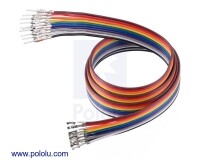 [로봇사이언스몰][Pololu][폴로루] Ribbon Cable with Pre-Crimped Terminals 10-Color M-F 24inch (60 cm) #4582