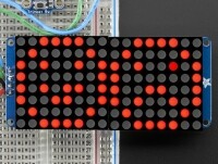 [로봇사이언스몰][Adafruit][에이다프루트] 16x8 1.2inch LED Matrix + Backpack - Ultra Bright Round Red LEDs id:2037