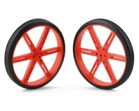 [로봇사이언스몰][Pololu][폴로루] Pololu Wheel 90×10mm Pair - Red #1436
