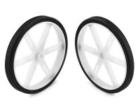 [로봇사이언스몰][Pololu][폴로루] Pololu Wheel for Standard Servo Splines (25T, 5.8mm) - 90×10mm, White, 2-Pack #4939