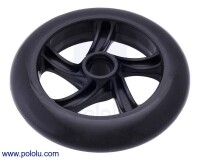 [로봇사이언스몰][Pololu][폴로루] Scooter/Skate Wheel 144×29mm - Black #3281