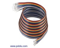 [로봇사이언스몰][Pololu][폴로루] Ribbon Cable with Pre-Crimped Terminals 10-Color M-F 60inch (150 cm) #4594
