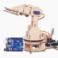 아두이노 인공지능(AI) 로봇팔 만들기 키트(아두이노 UNO 호환보드, 센서, 메뉴얼 포함)