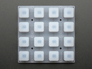 [로봇사이언스몰][로봇사이언스몰][Adafruit][에이다프루트] Silicone Elastomer 4x4 Button Keypad - for 3mm LEDs id:1611>>메이키 활동에 필요한 센서, 헤더, 건전지홀더 등